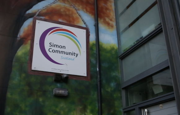 The Simon Community offices in Glasgow.