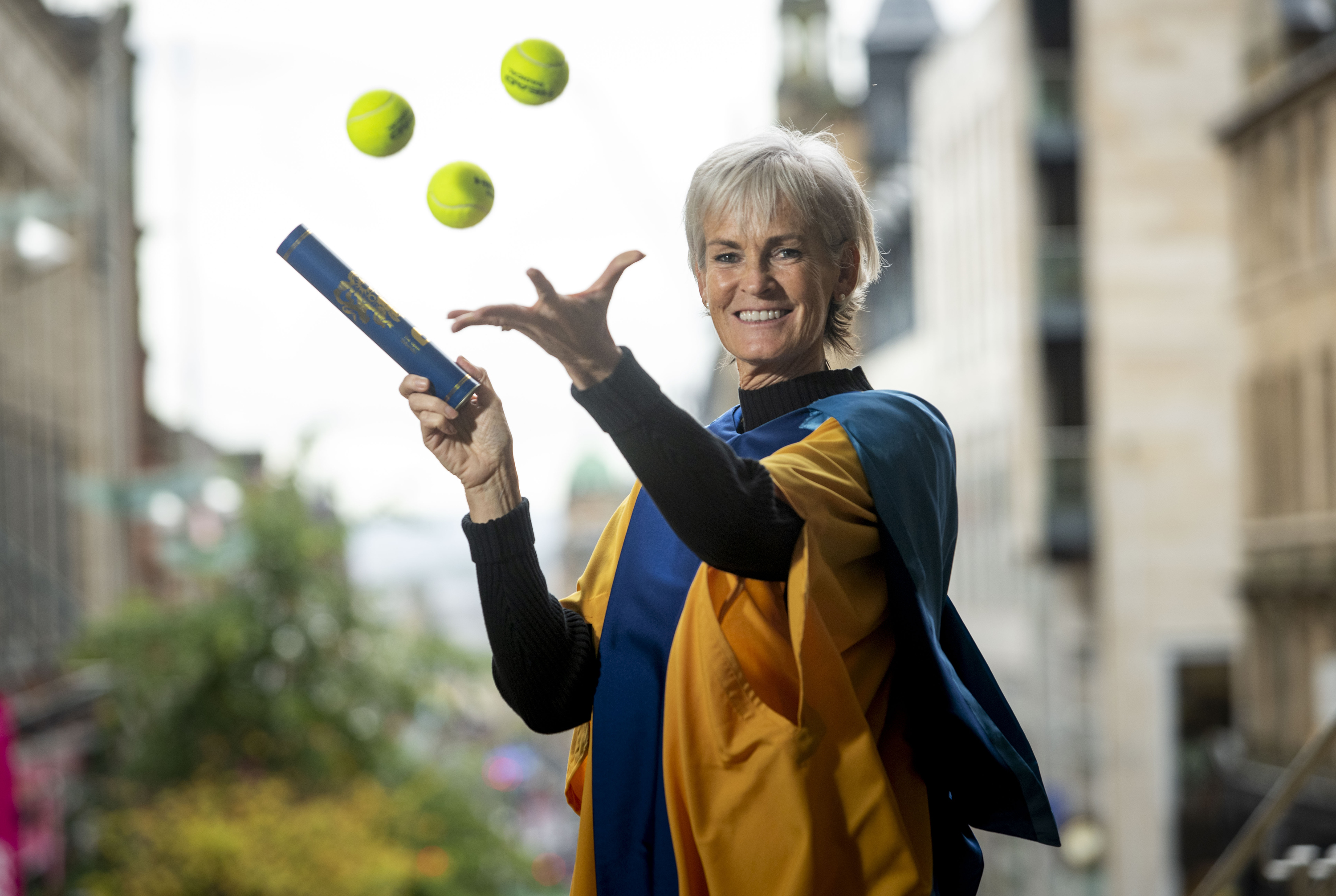 Judy Murray after becoming an honorary graduate of the Open University