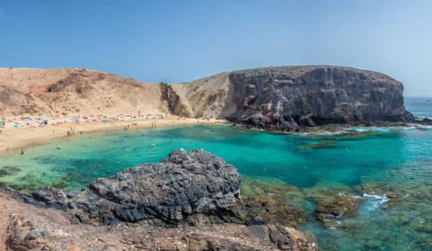 A beautiful beach in Playa Blanca