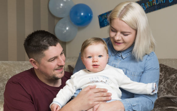 Siobhan Heanue and Blair Edington with their son Noah