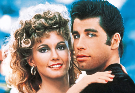 Olivia Newton-John and John Travolta in Grease