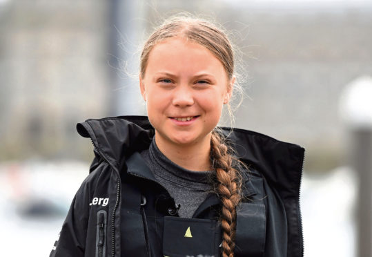 Greta Thunberg.