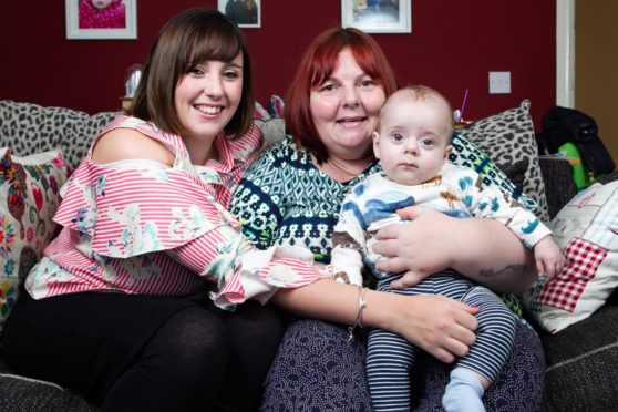 Andrea Green with daughter Stacey and grandson Noah