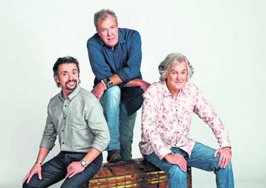 The Grand Tour presents: Seamen. Pictured: (L-R) Richard Hammond, Jeremy Clarkson, James May.