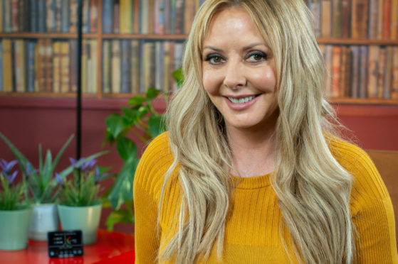 Broadcaster Carol Vorderman, with smart meter, is ambassador for energy kit