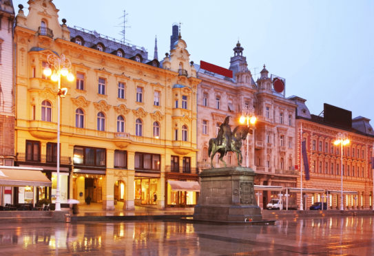Zagreb's central square.