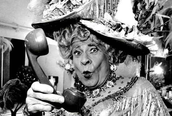 Stanley Baxter as the Dame in 1985