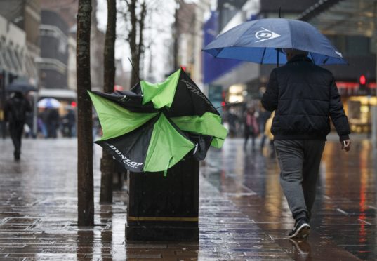 Strong winds and rain have hit this morning