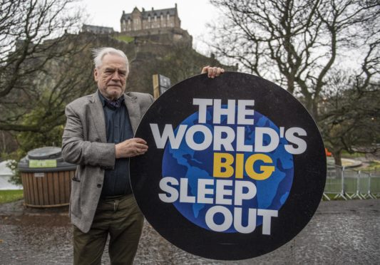 Succesion actor Brian Cox promotes the event in Edinburgh