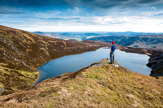 A glorious view over Loch Brandy in Glen Clova