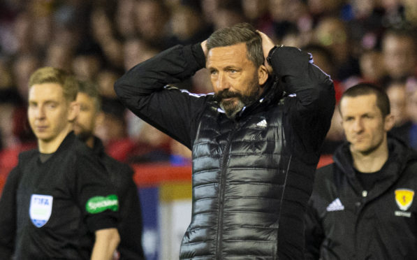 Derek McInnes was not a happy man in midweek