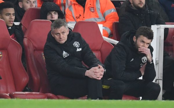 Ole Gunnar Solskjaer alongside another Old Trafford legend, Michael Carrick