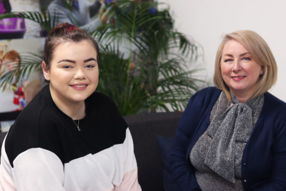 Libby McPherson (left) who was supported by the No Feart Community Interest Company, and Lynn Smillie, Founder and Managing Company Director