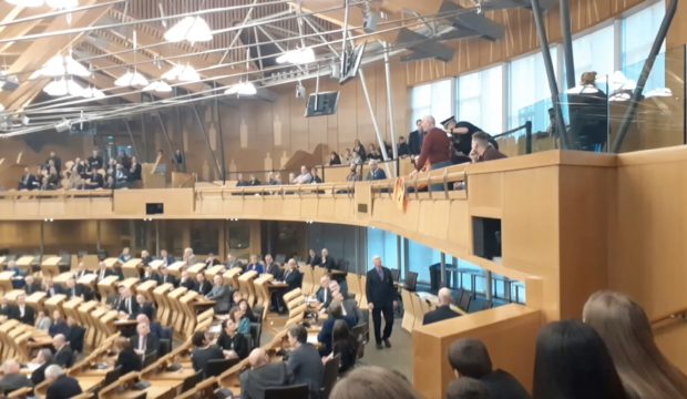 Activists interrupt FMQs