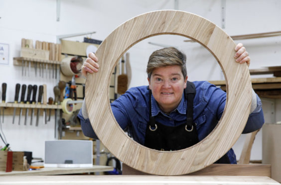 Fiona Gilfillan, a former RBS worker who now is a furniture maker