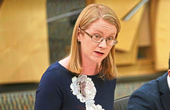 Shirley-Anne Somerville, Cabinet Secretary for Social Security and Older People, at First Minister's Questions