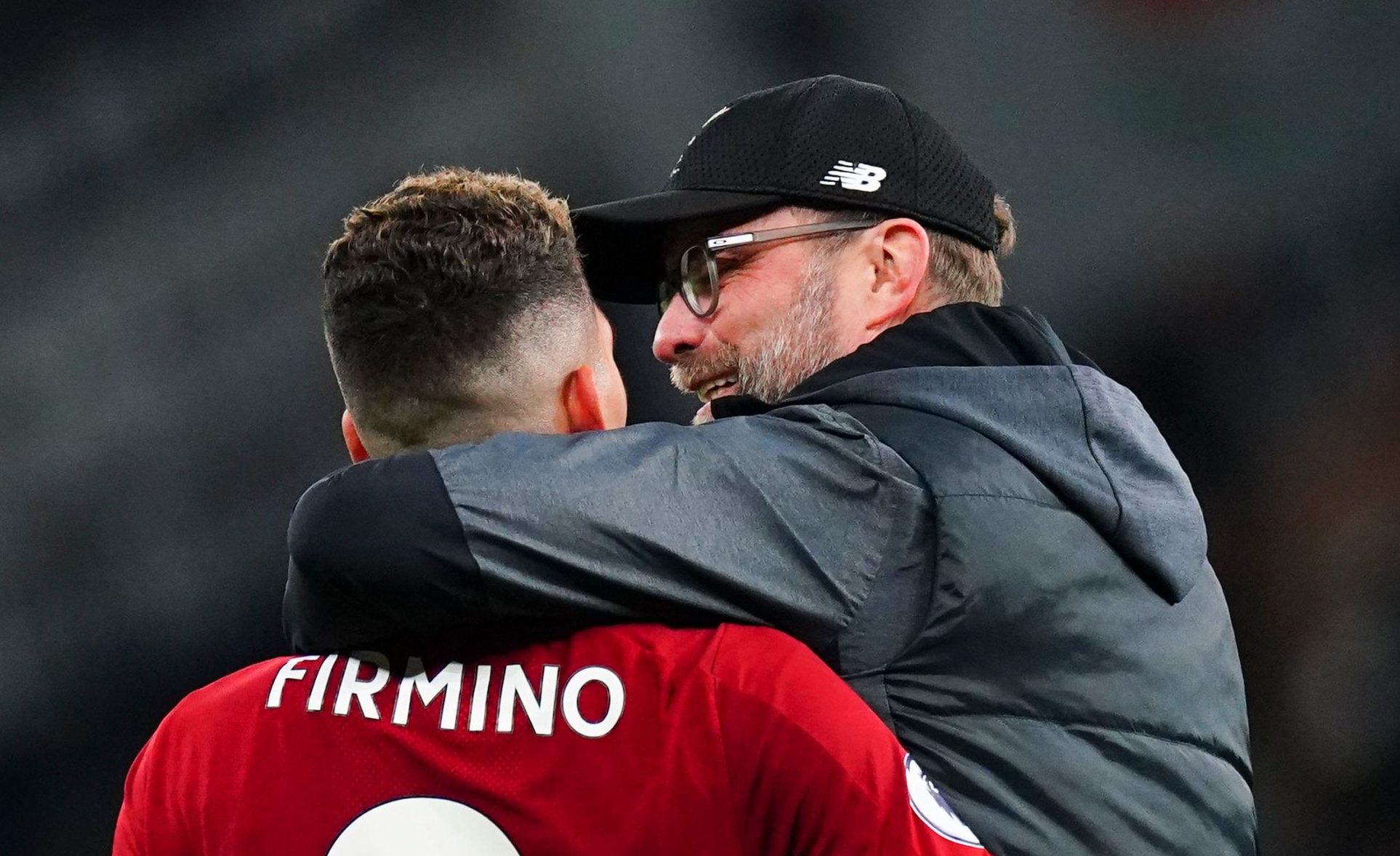 Boss Jurgen Klopp with Roberto Firmino, who has been huge for for Liverpool this term