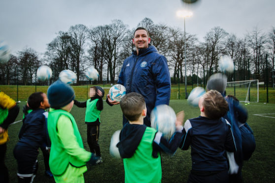 Martin Canning coaching a youth team