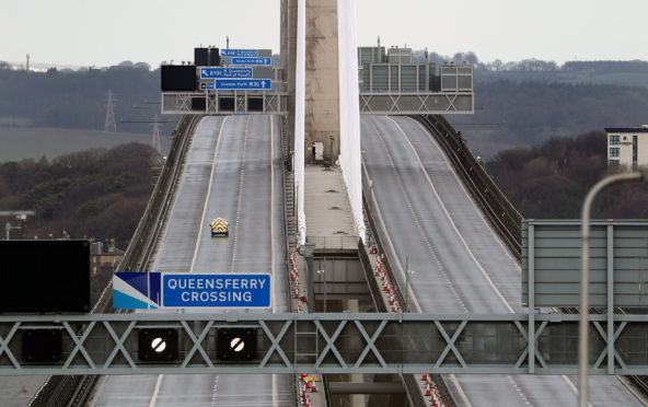 The Queensferry Crossing has been closed to vehicles