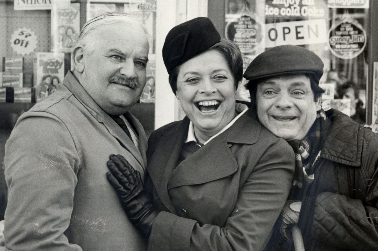 Lynda with David Jason and Ronnie Barker in Open All Hours