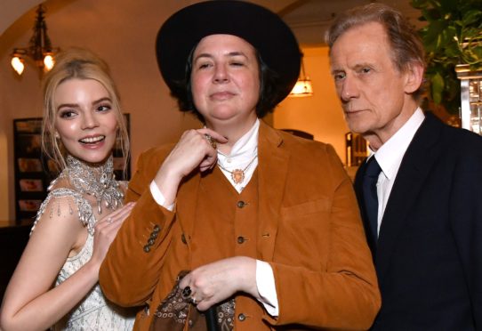 Anya Taylor-Joy, Autumn de Wilde and Bill Nighy
at the Emma premiere after party in LA