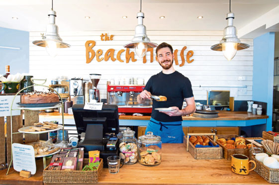 Whatever the weather, you’re sure of a warming                       welcome with your cuppa and scone at The Beach House