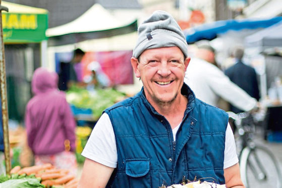 A trader at Galway's market