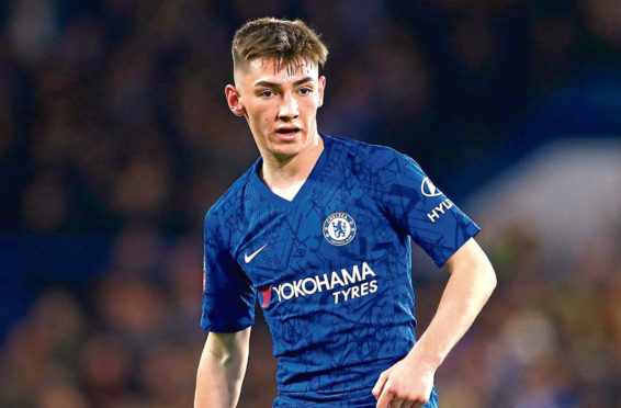 Billy Gilmour in action for Chelsea