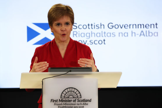 First Minister Nicola Sturgeon