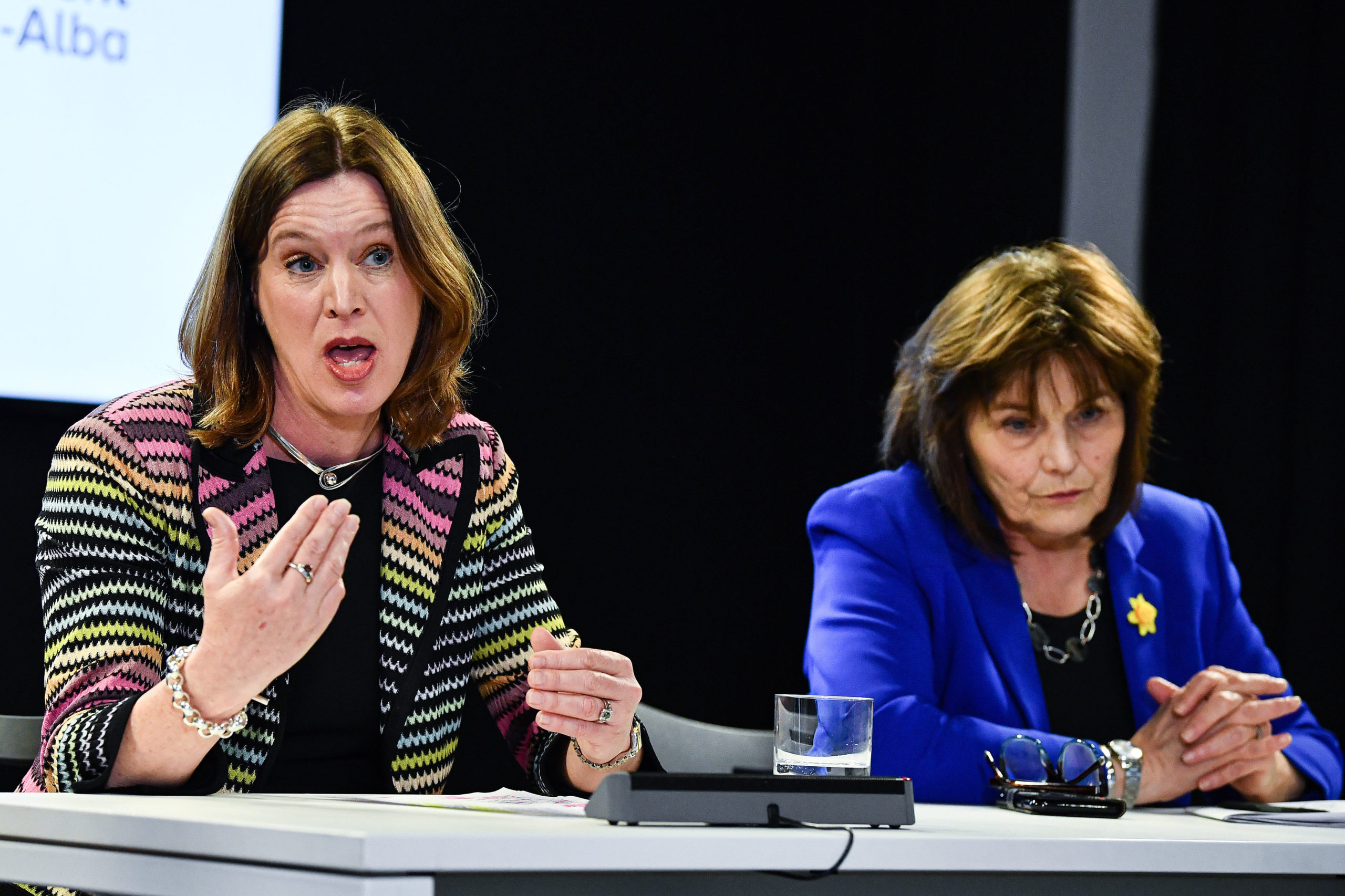 Chief Medical Officer Dr Catherine Calderwood and Health Secretary Jeane Freeman