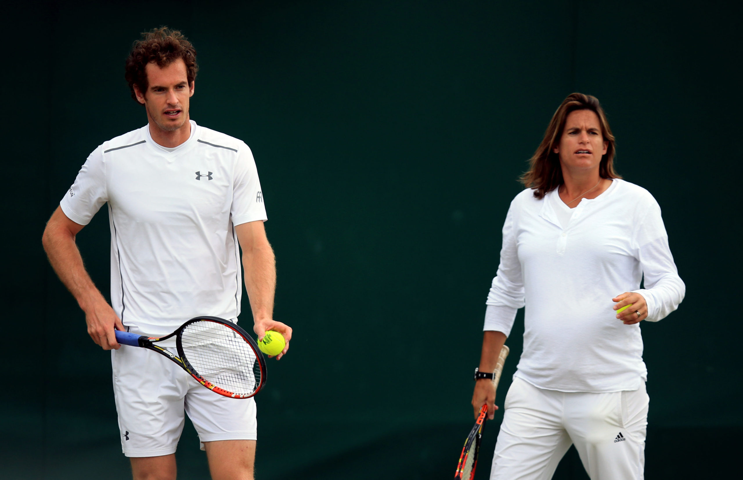 Andy Murray with former coach Amelie Mauresmo