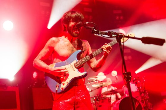 Simon Neil of Biffy Clyro on stage