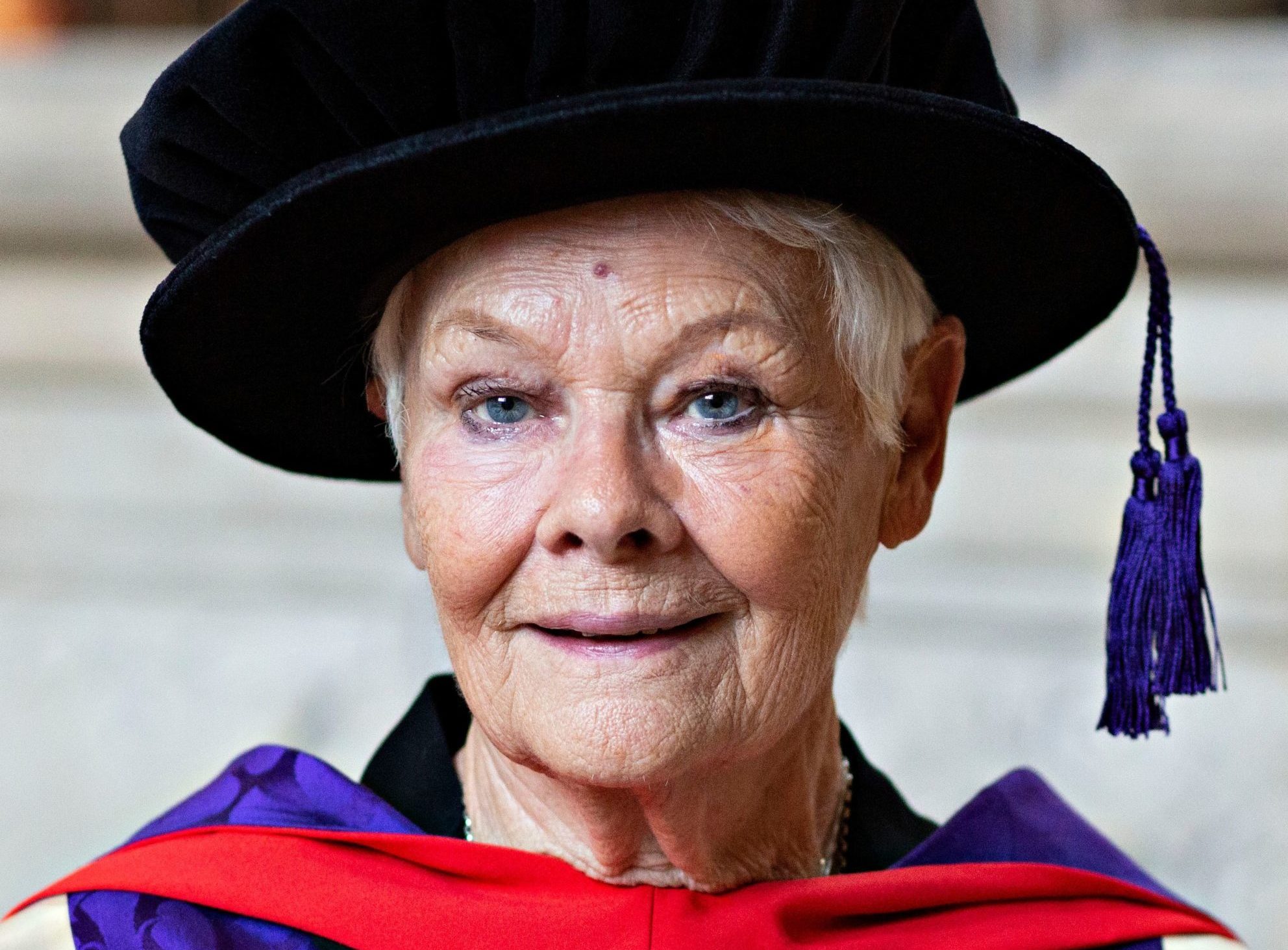 Judi receiving an honorary doctorate from Winchester University last year