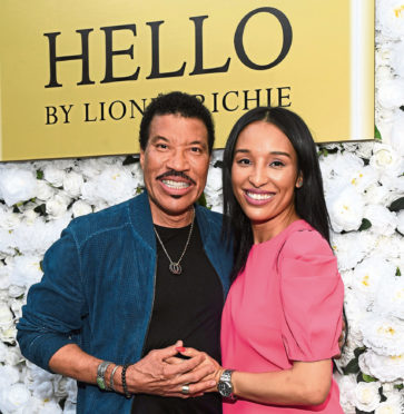 Lionel with his long-time girlfriend Lisa Parigi