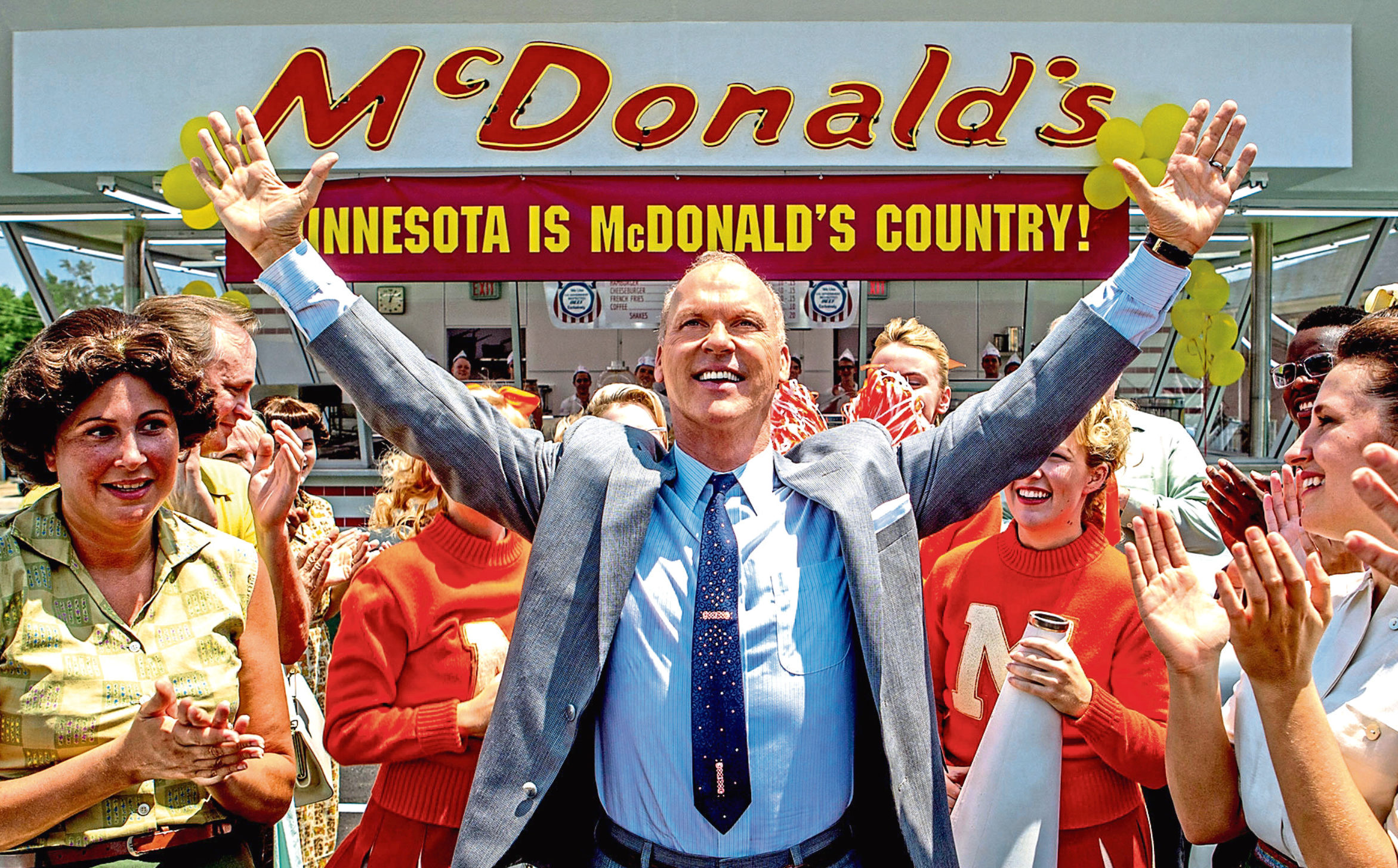 Michael Keaton as Ray 
Kroc in The Founder