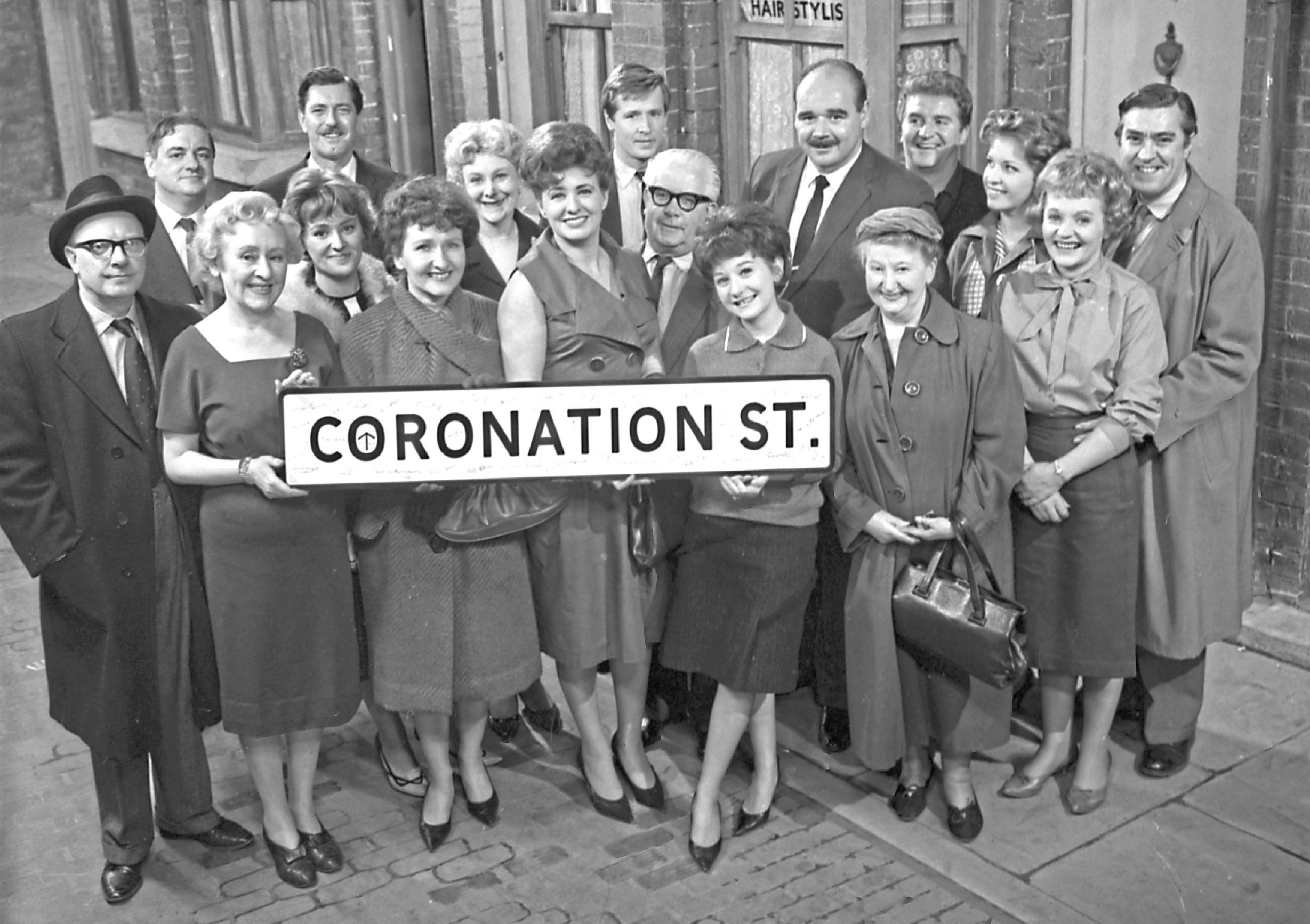 The cast of Coronation Street in 1963