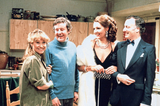 With Felicity Kendal, Richard Briers and Paul Eddington in The Good Life