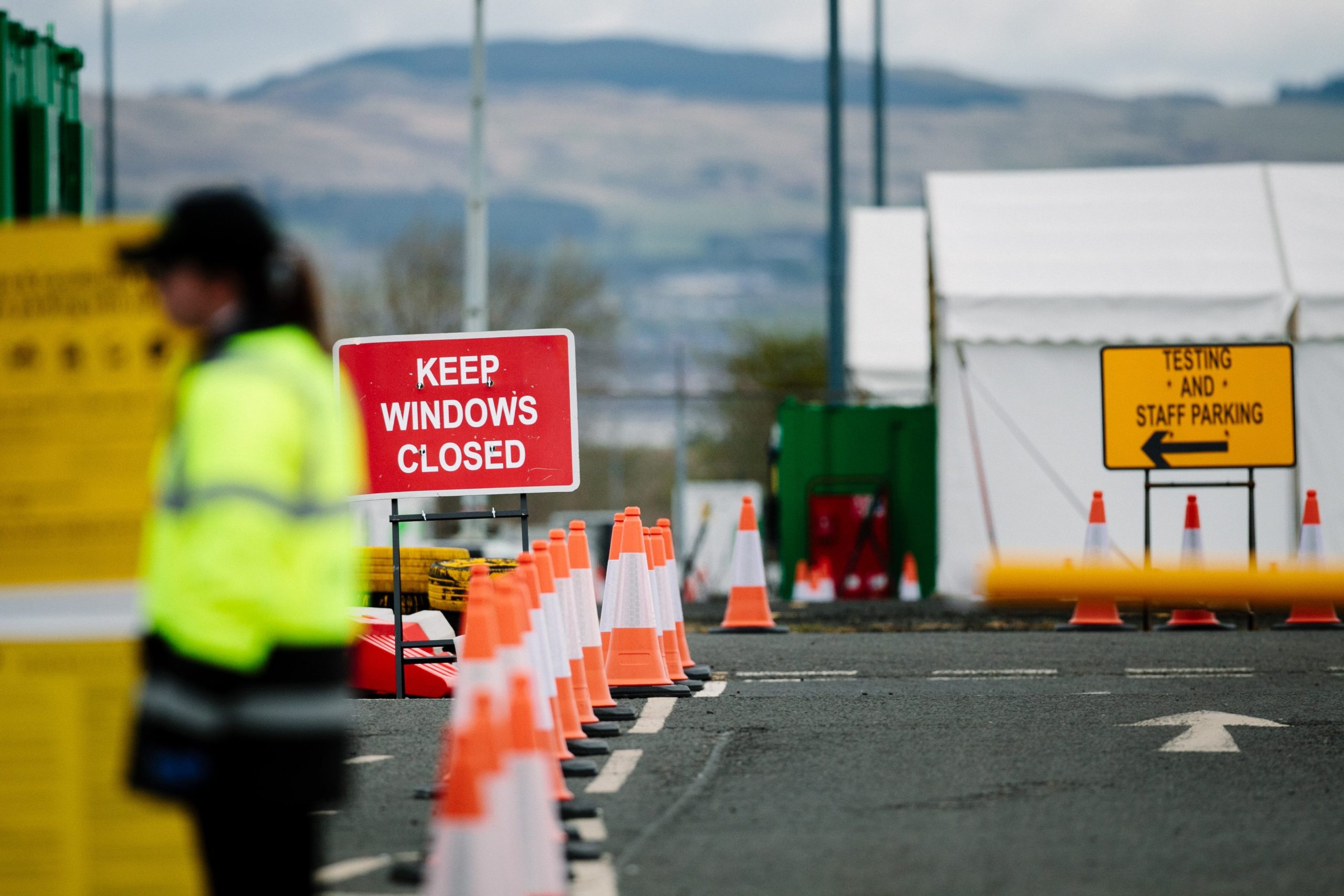 The new drive-through test centre at Glasgow Airport will be staffed by workers from Boots