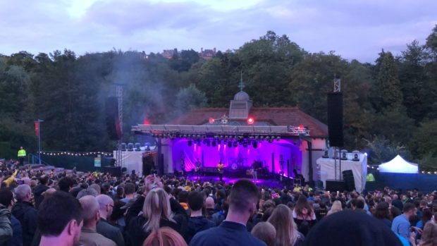 Bloc Party play  Kelvingrove Bandstand last year