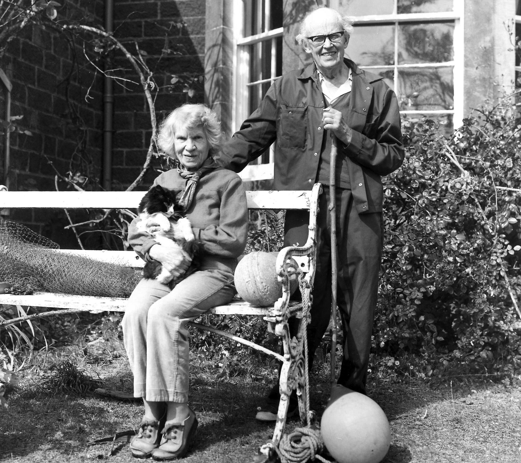 John Lorne Campbell and Margaret Fay Shaw at Canna House