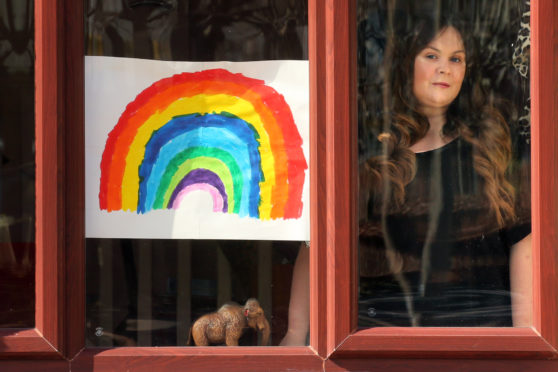 Lisa Fleming at her home in Edinburgh