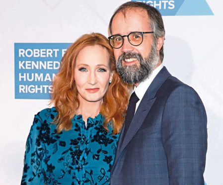 JK Rowling and her husband Dr Neil Murray