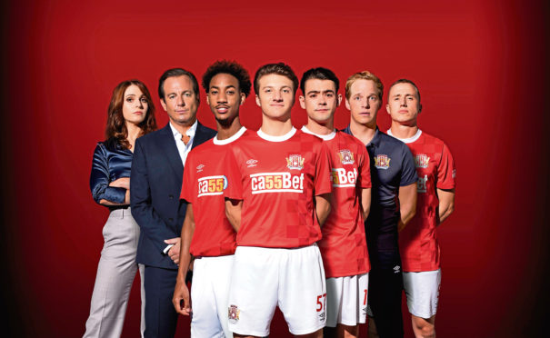 Tamla Kari, Will Arnett, Shaquille Ali-Yebuah, Jake Short, Jack McMullen, Chris Geere and Theo Barklem-Biggs in new football sitcom The First Team