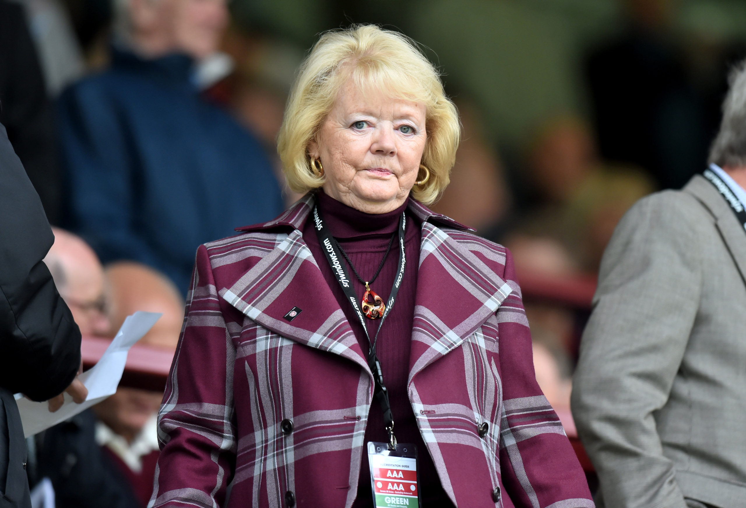 Hearts owner Anne Budge
