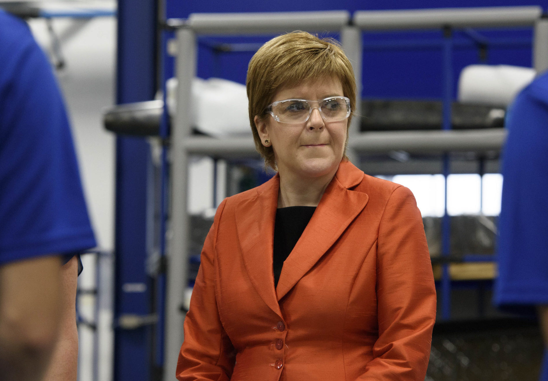 First Minister Nicola Sturgeon visiting Spirit Aerosystems at Prestwick in 2018