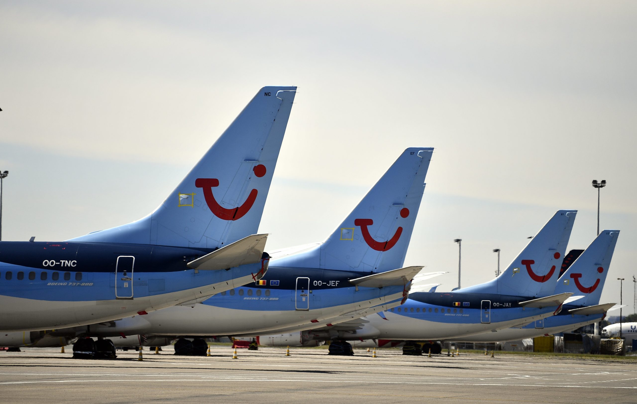 Grounded TUI planes