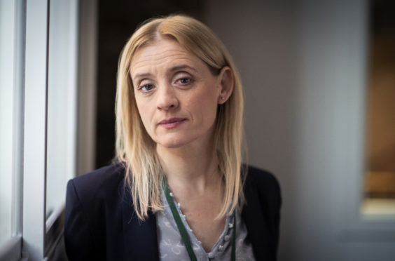 Anne-Marie Duff as public health director 
Tracy Daszkiewicz in The Salisbury Poisonings