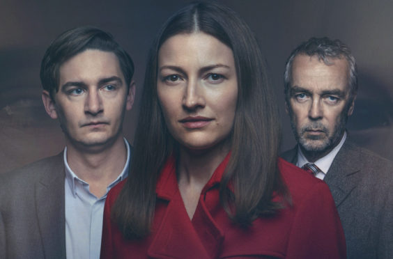 James Harkness, Kelly Macdonald and John Hannah in The Victim