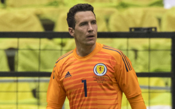 Jon McLaughlin in action for Scotland