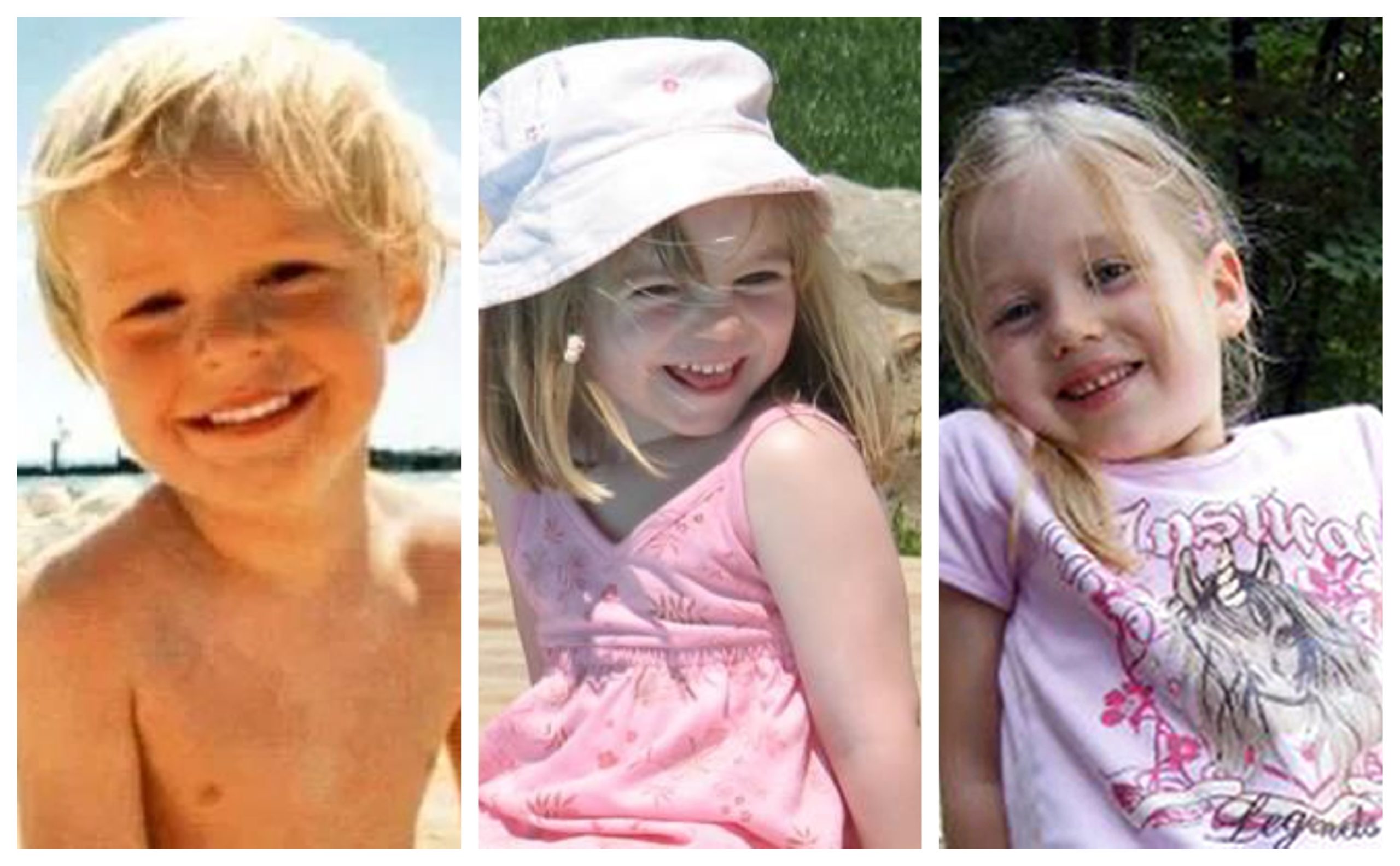 Police are probing links between the disappearances of Rene Hasee, left, Inga Gehricke, right, and Madeleine McCann